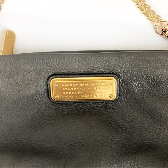 MARC JACOBS Pebbled Leather Percy Cross body Gray - Picture 6 of 8